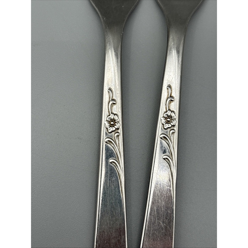 Vintage Oneida Spice Pattern 21 Pc Flatware Floral Fork Spoon Butter‎ Knife - Picture 7 of 14